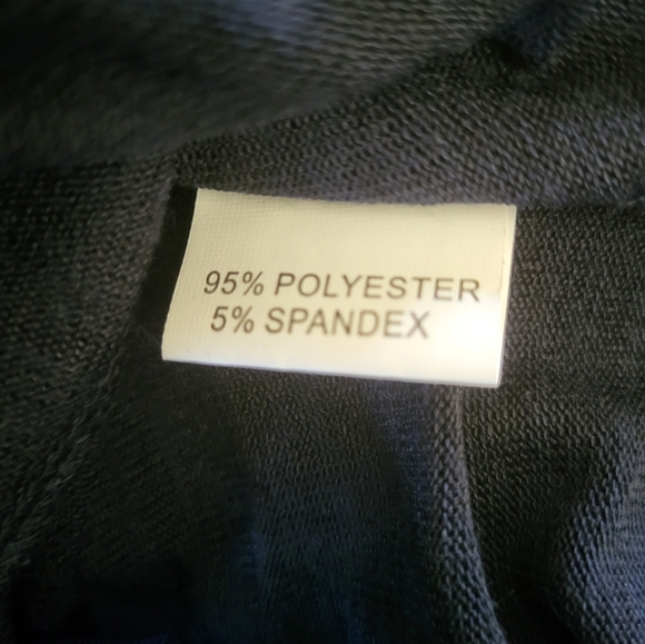 156B. NWT Highness Floral Embroidered Navy Blue Top/Dress - Size XL - Picture 7 of 7